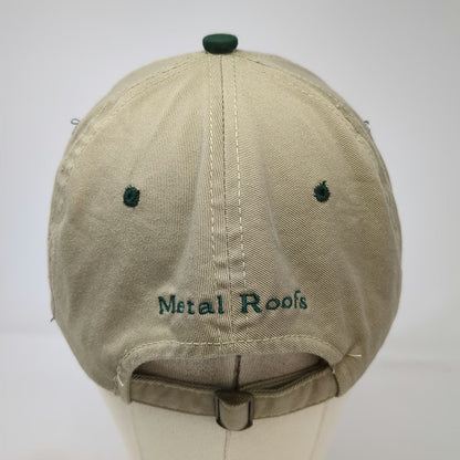 Headliner by Vernon Teton Steel Metal Roofs Baseball Cap Beige Green One Size