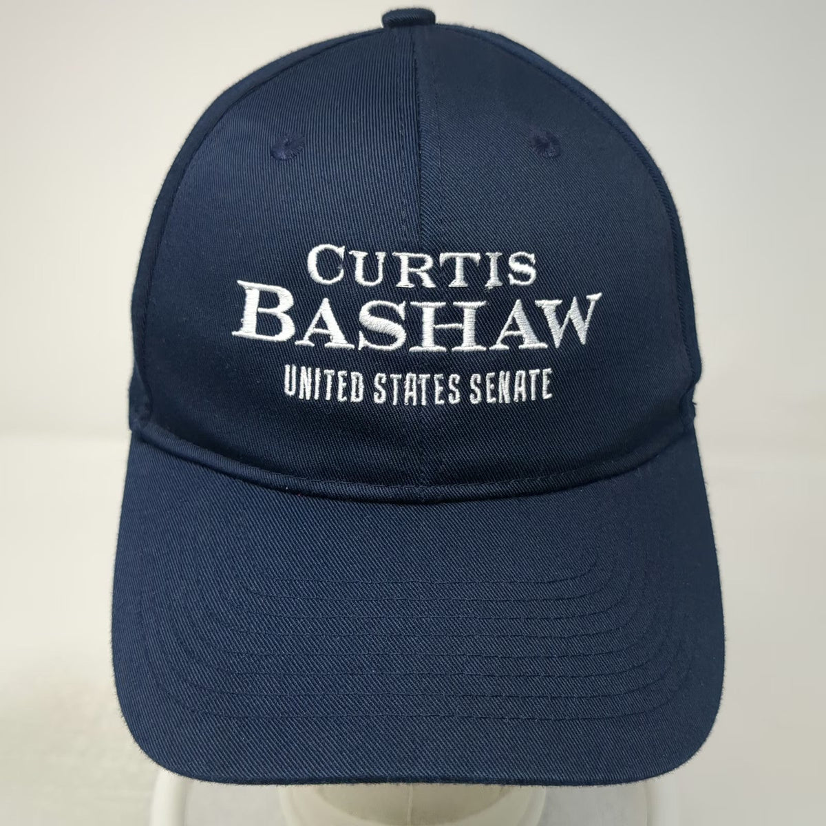 Port Authority Baseball Cap Blue One Size Curtis Bashaw US Senate 2024 Hat NJ
