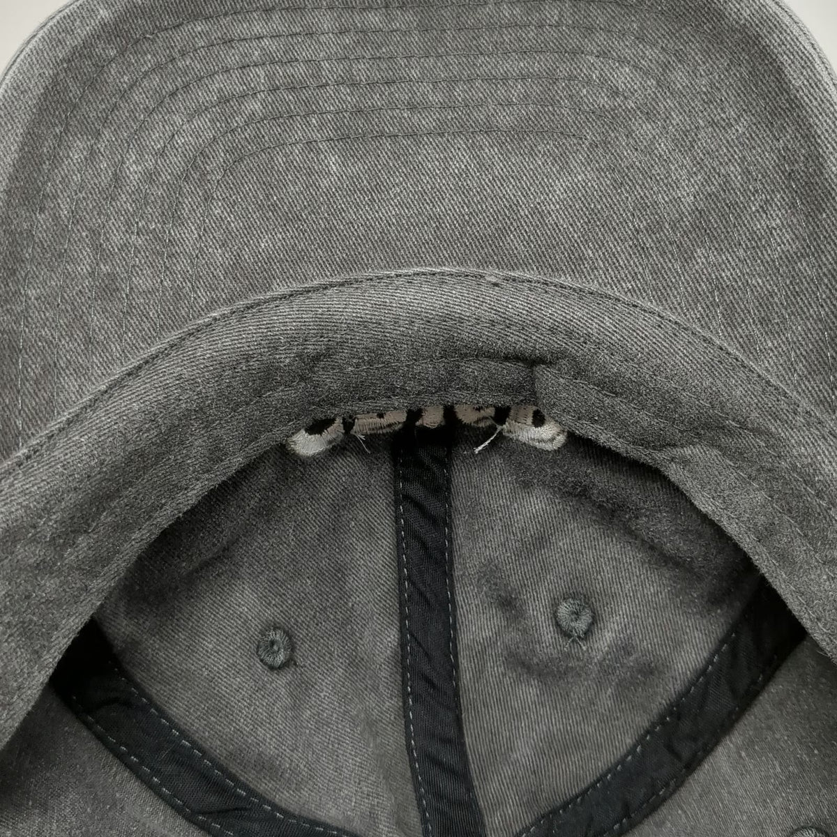 Beechfield Baseball Cap Gray OSFM Slideback Cotton Curved Brim Crisp Logo Hat