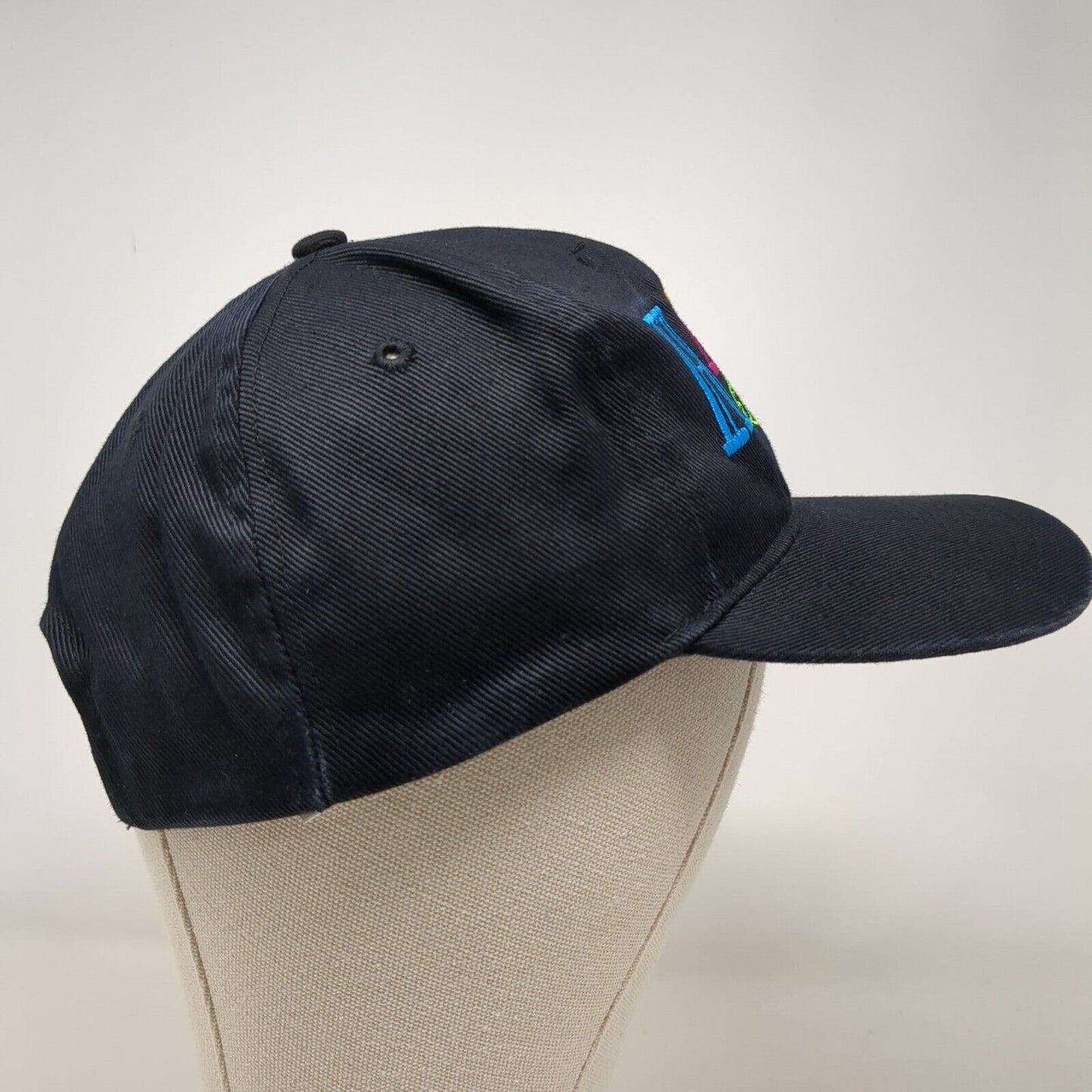 Hawaii Snapback Hat Black OSFA Solid Adjustable Embroidered Hawaiian