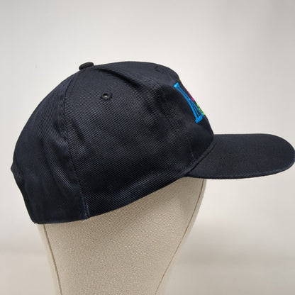 Hawaii Snapback Hat Black OSFA Solid Adjustable Embroidered Hawaiian