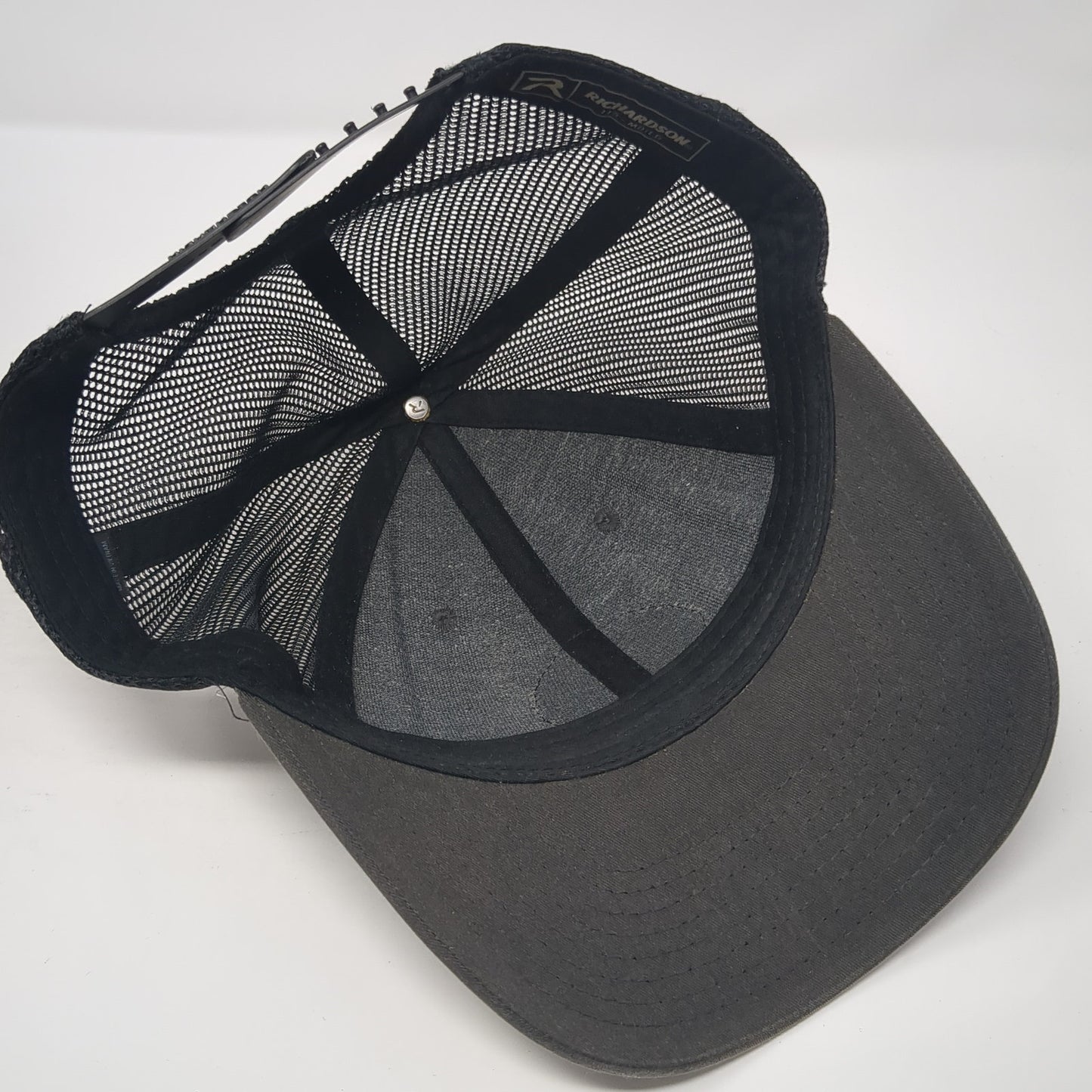 The Original Prinsu Design Snapback Trucker Hat Gray Large Mesh Back Richardson
