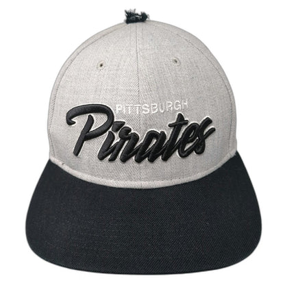 47 Pittsburgh Pirates MLB Baseball Cap Black One Size Script Flat Brim Snapback