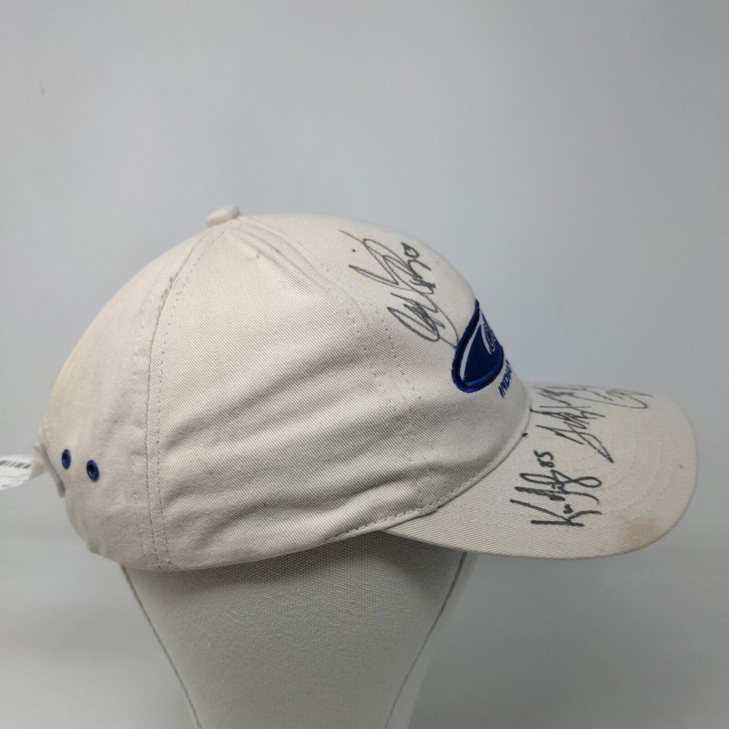 Puma Mens Strapback Hat Tan Size OSFA Embroidered Indianapolis Colts Autographed