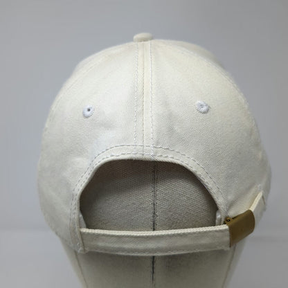 Otto Beechcraft Baseball Cap White One Size Slideback Side Logo 100% Cotton Hat