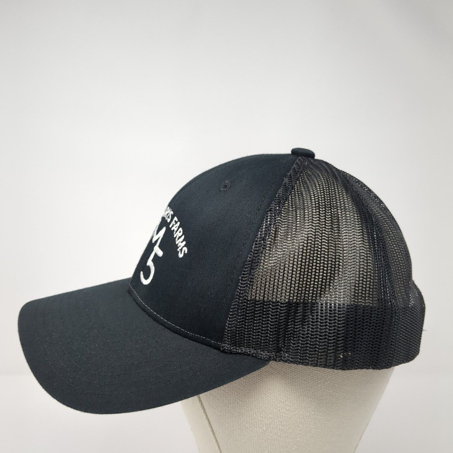 M5 Five Marys Farms Snapback Trucker Hat Black M/L Mesh Back 6 Panel