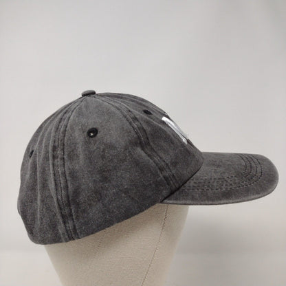 NY Slideback Hat Gray OSFA Adjustable Embroidered 6 Panel Solid
