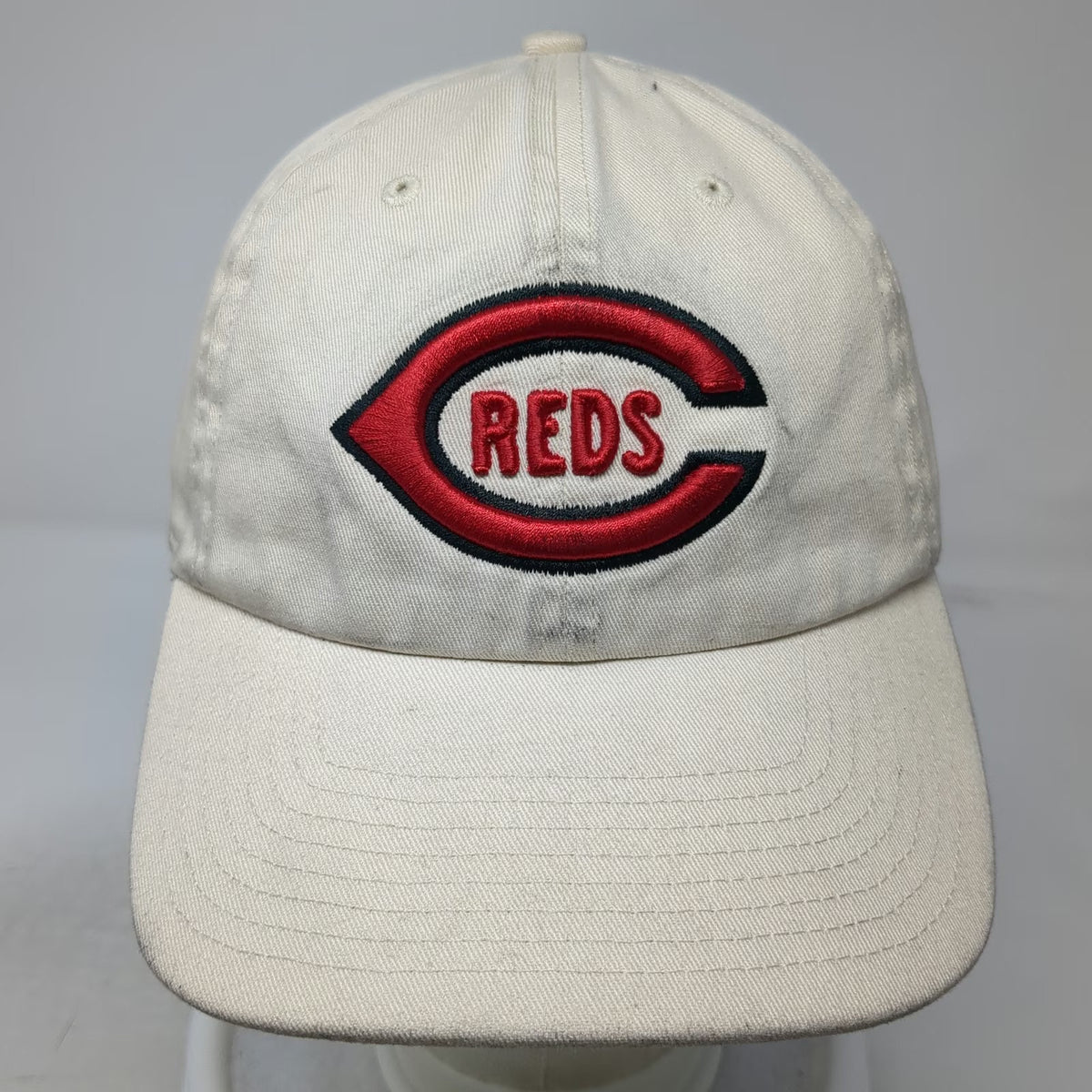 '47 Cincinnati Reds MLB Baseball Cap Beige One Size Cooperstown Slideback Hat