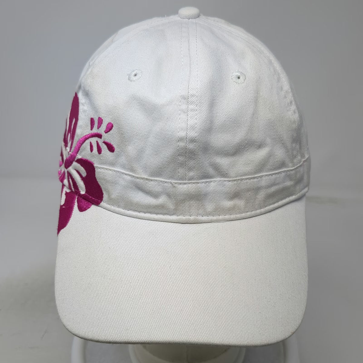 Arte & Metal s.A. Baseball Cap White One Size Costa Rica Hibiscus Flower Hat