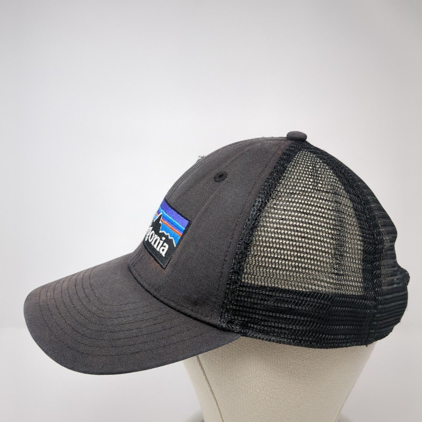 Patagonia Snapback Mesh Back Trucker Hat Black One Size Adjustable