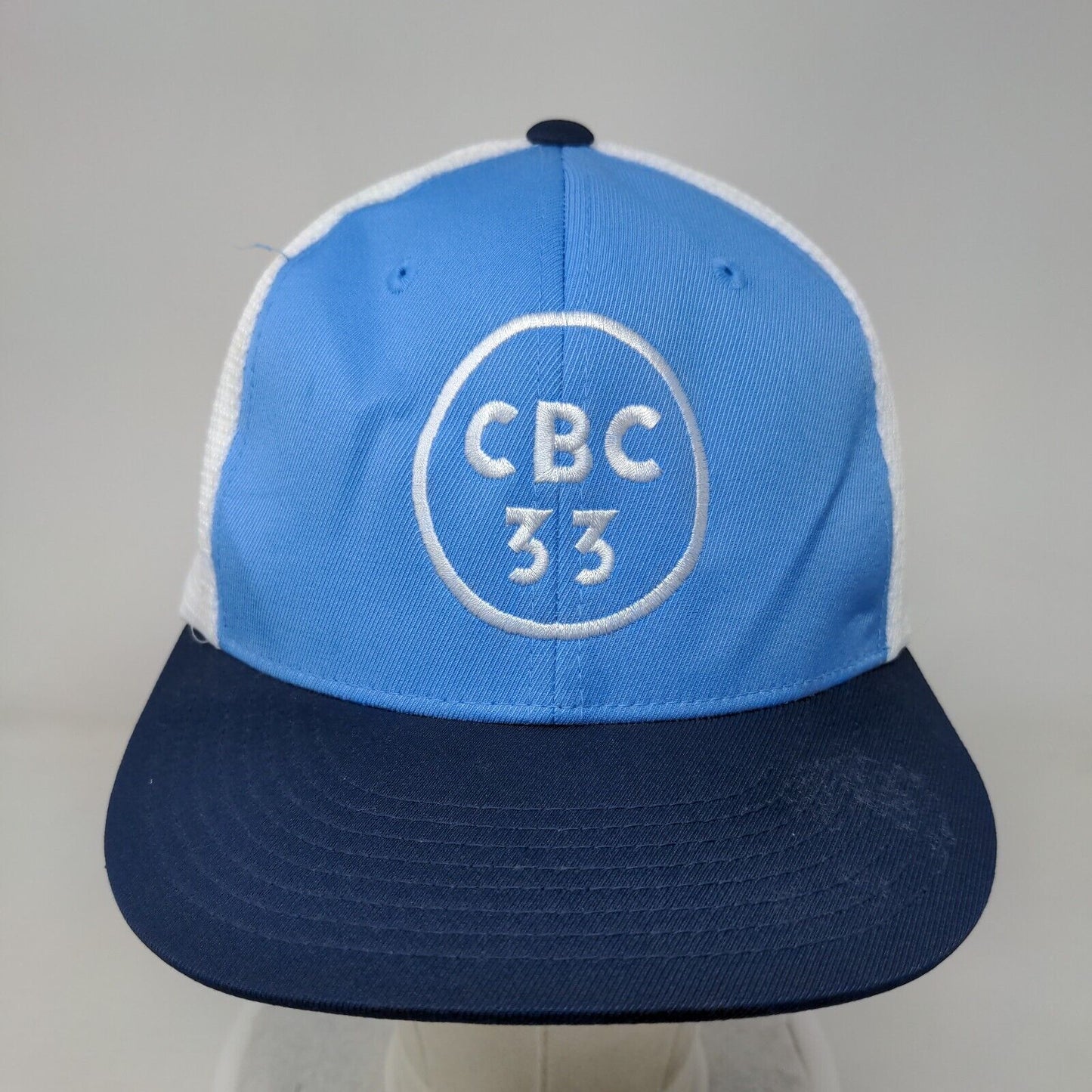 CBC 33 Fitted Mesh Back Trucker Hat Blue Large-XL Cap America Flexfit