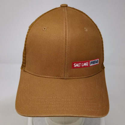 Carhartt Brown Salt Lake Prefab Embroidered Mesh Back Snapback Trucker Hat OS