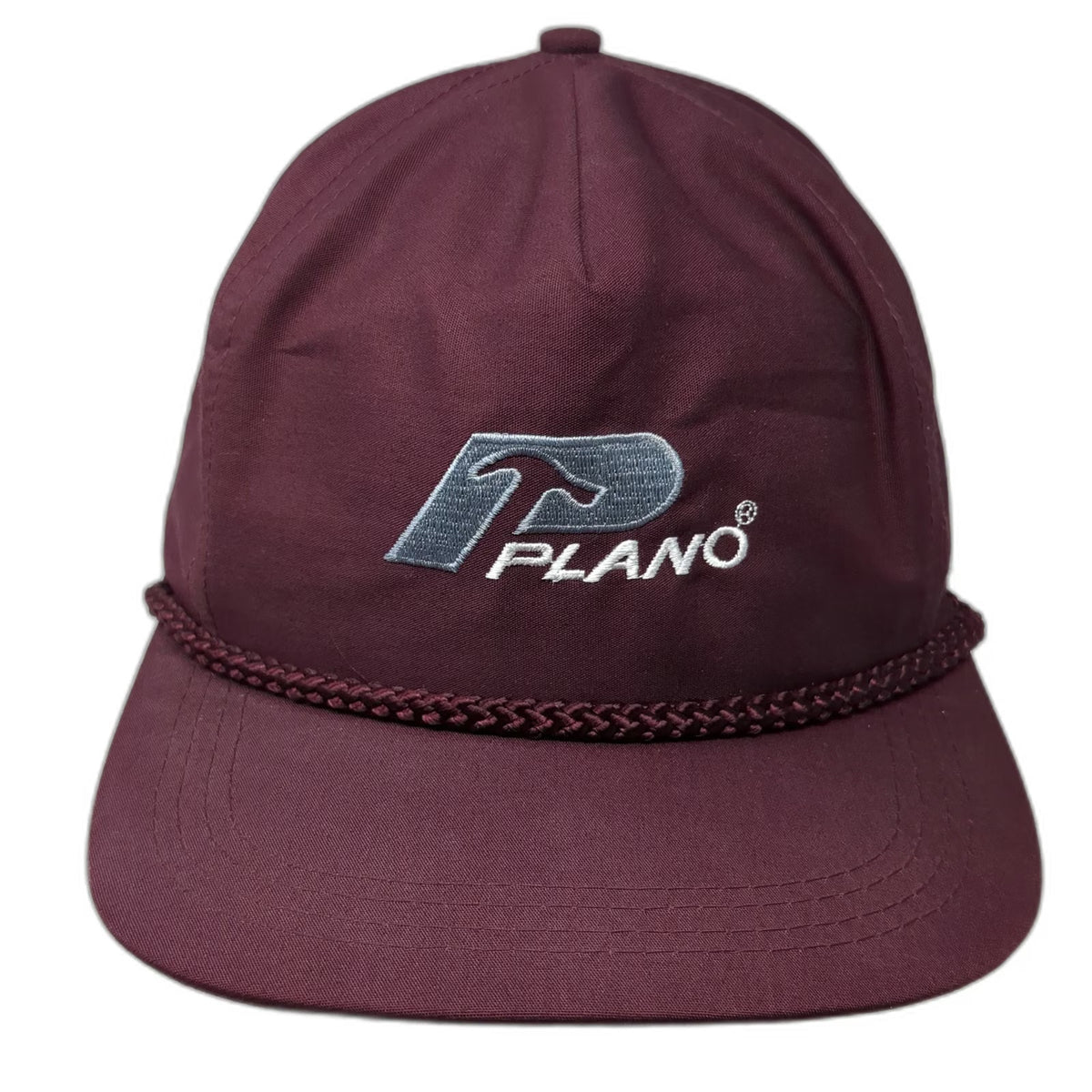 Lefty's Sports 5 Panel Red Hat One Size Snapback Braided Rope Plano Tool Logo