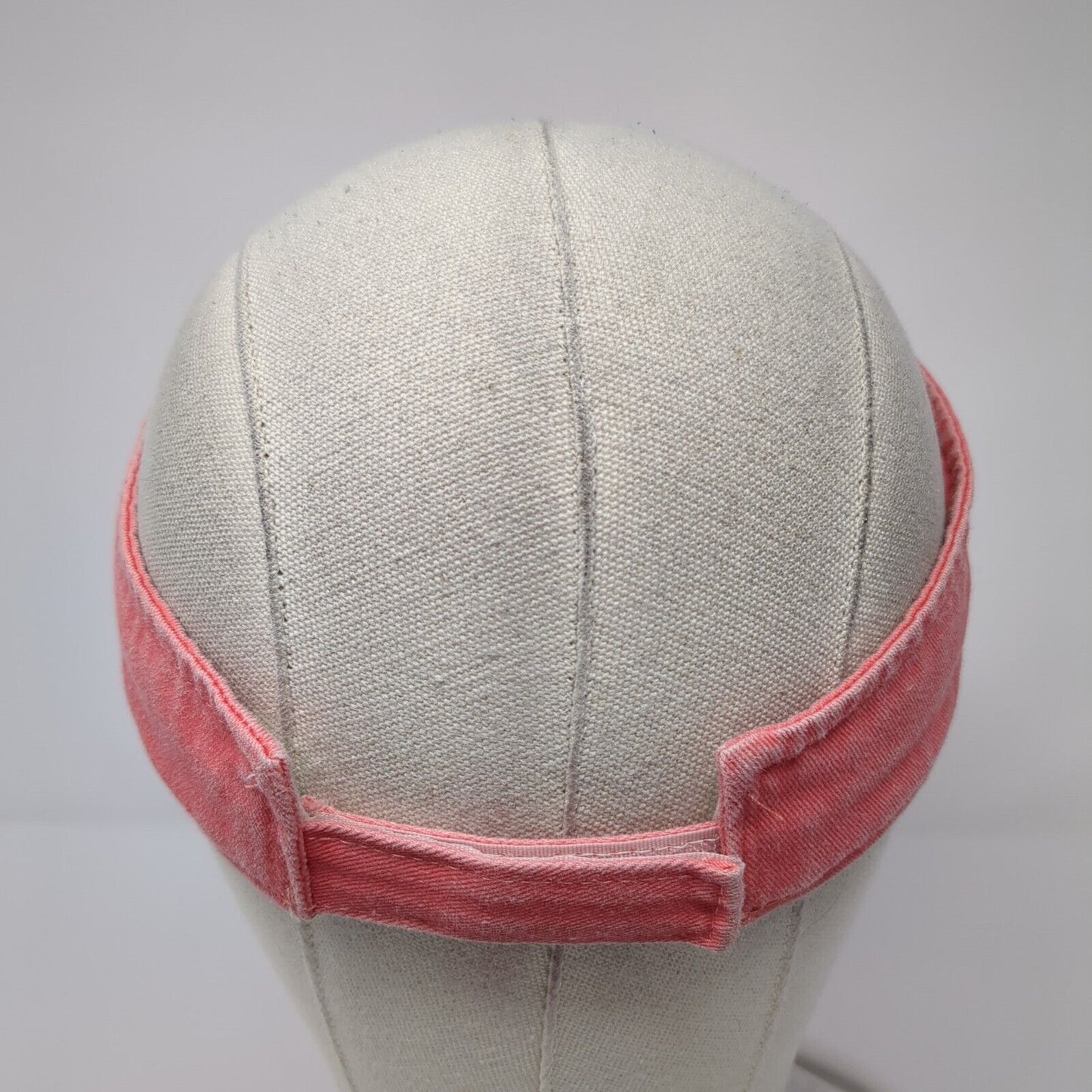 Gulf Shores Est. 1957 Sun Visor Hat Pink One Size Adjustable Embroidered Cotton