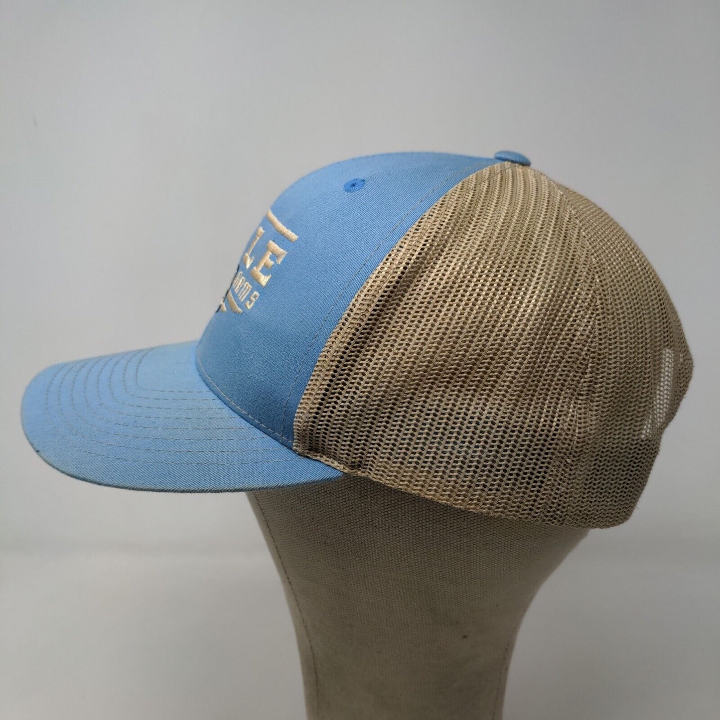 Exile Firearms Richardson Mens Snapback Mesh Back Hat Blue Style 112 Embroidered