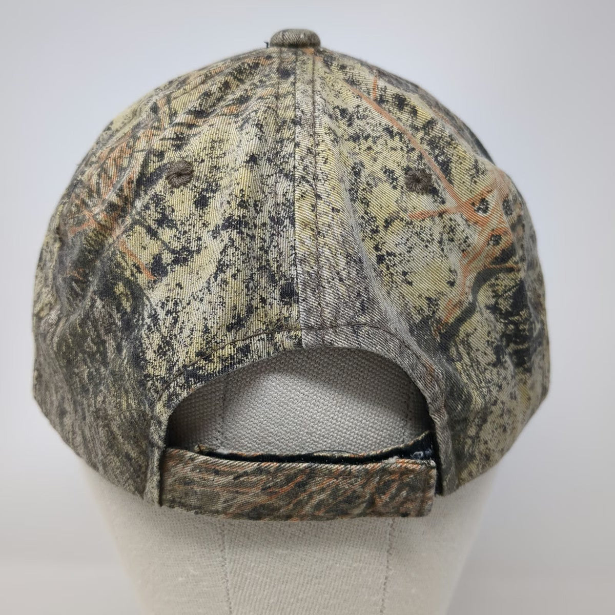 Mossy Oak Baseball Cap Brown One Size Camo Pattern Strapback Hunting Outdoor Hat