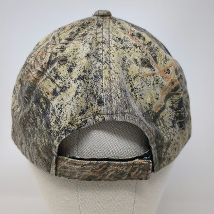 Mossy Oak Baseball Cap Brown One Size Camo Pattern Strapback Hunting Outdoor Hat