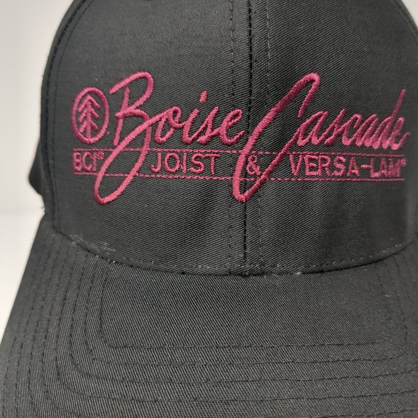 Boise Cascade Snapback Hat Black Large Pro Twill Richardson 6 Panel