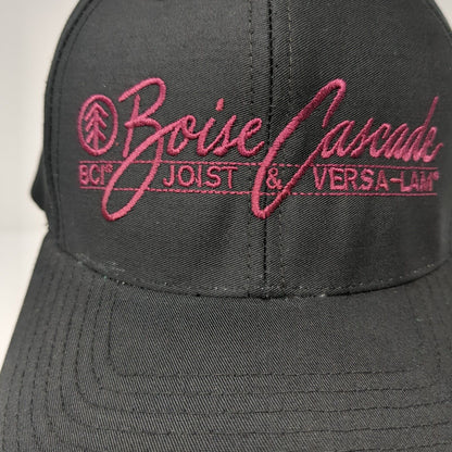 Boise Cascade Snapback Hat Black Large Pro Twill Richardson 6 Panel