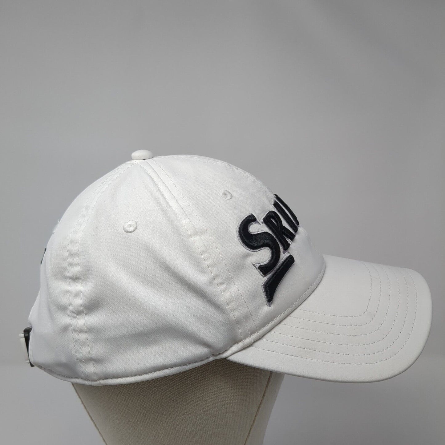Srixon Slideback Hat White One Size Adjustable Embroidered 6 Panel