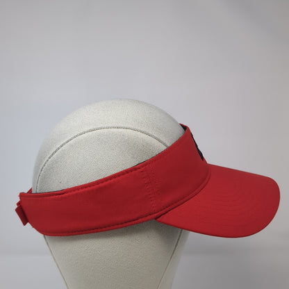 Letter B Strapback Visor Hat Red One Size Adjustable Embroidered Nike