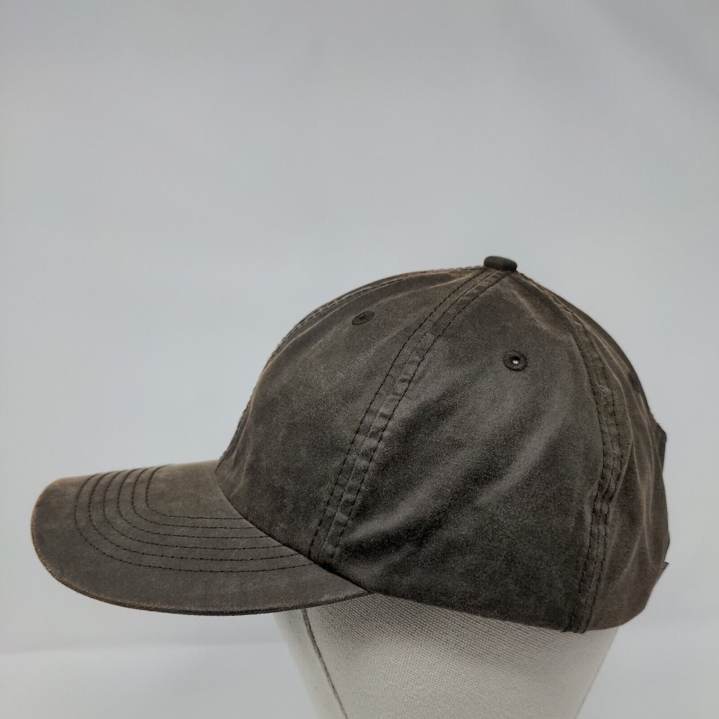 Imperial Strapback Hat Brown OSFA Adjustable Solid Blank 6 Panel