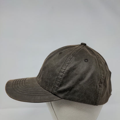 Imperial Strapback Hat Brown OSFA Adjustable Solid Blank 6 Panel