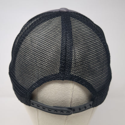 Huskies Snapback trucker Hat Gray One Size Adjustable Distressed Mesh Back