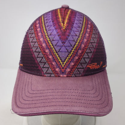 Prana Snapback Mesh Back Trucker Hat Multicolor One Size Aztec Tribal