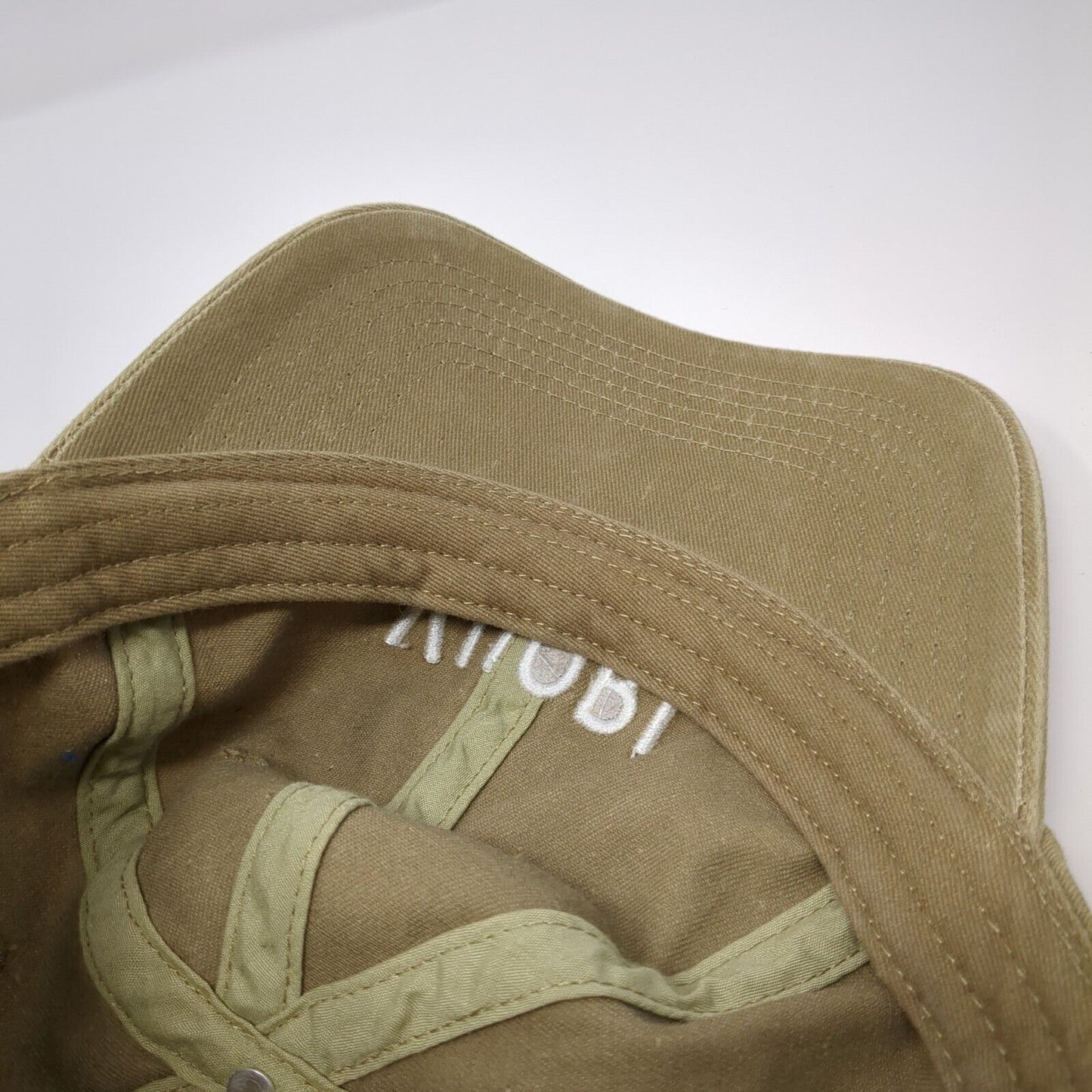VUORI Baseball Cap Brown One Size Adjustable Embroidered Vented Holes 6 Panel