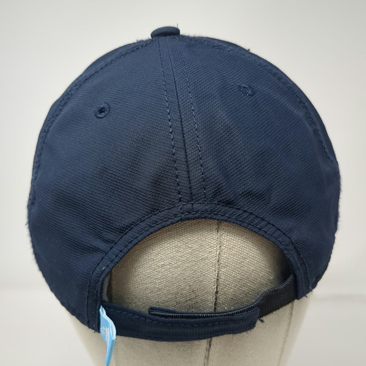 Adidas Baseball Cap Blue One Size Strapback Embroidered Logo Climalite Hat