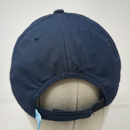 Adidas Baseball Cap Blue One Size Strapback Embroidered Logo Climalite Hat