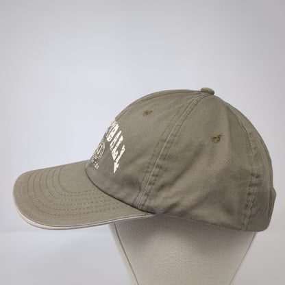 Basketball Slideback Hat Brown One Size Adjustable Solid 6 Panel Outdoor