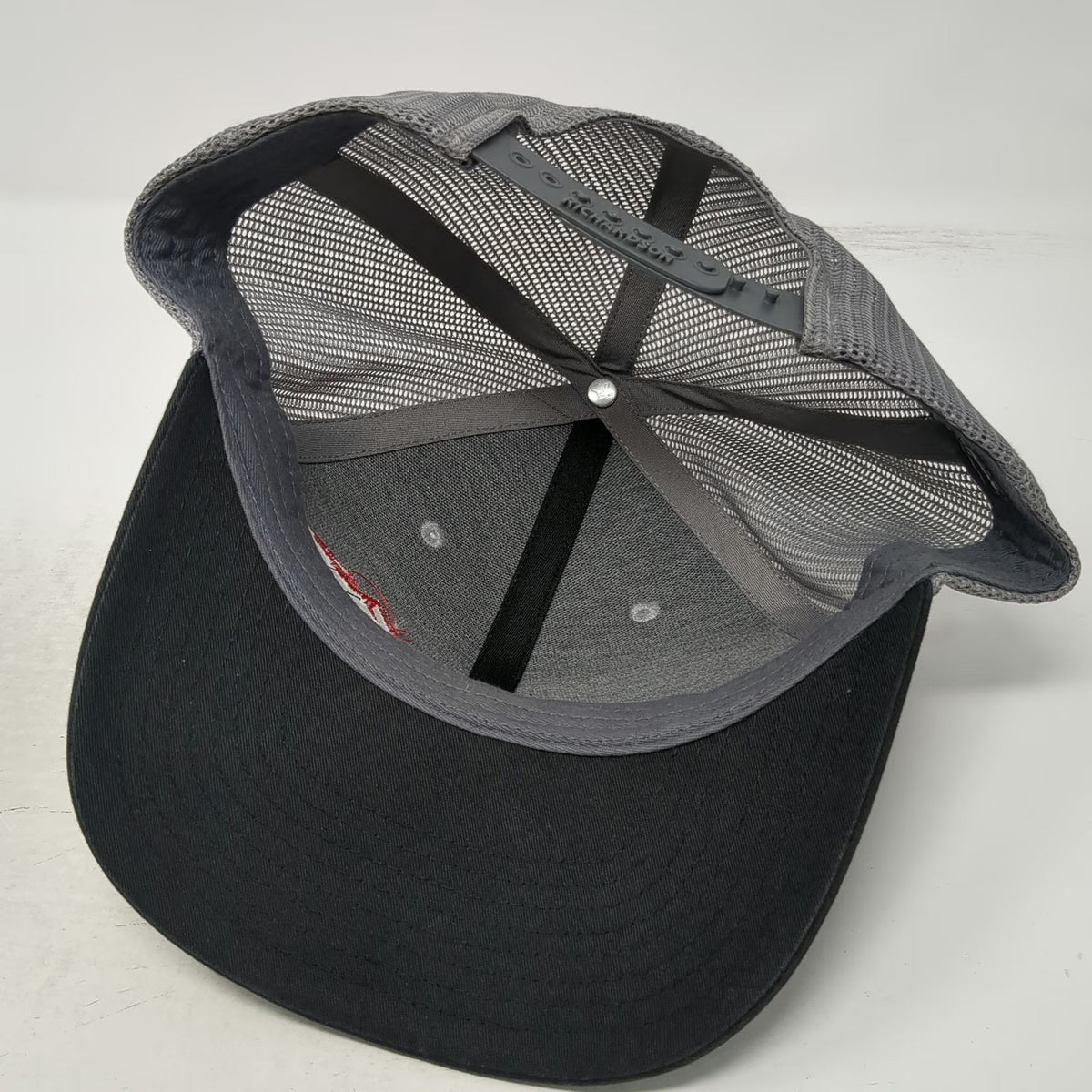 Richardson Gray Trucker Hat One Size Snapback Valley Wide Cooperative Logo Mesh