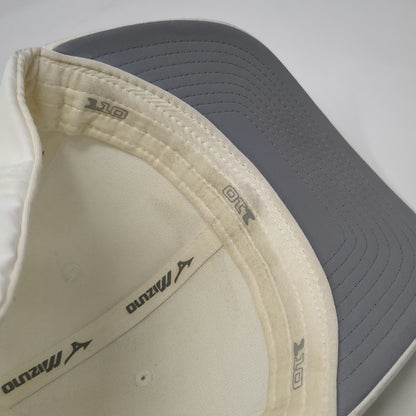 Mizuno Baseball Cap White Gray One Size Flexfit 110 Perforated Strapback Hat