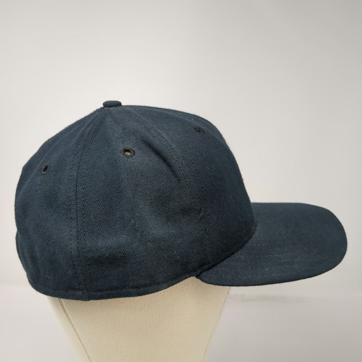 New Era Cap Blue 7 1/4 Wool Fitted Optimist All-Star Football Hat Vintage