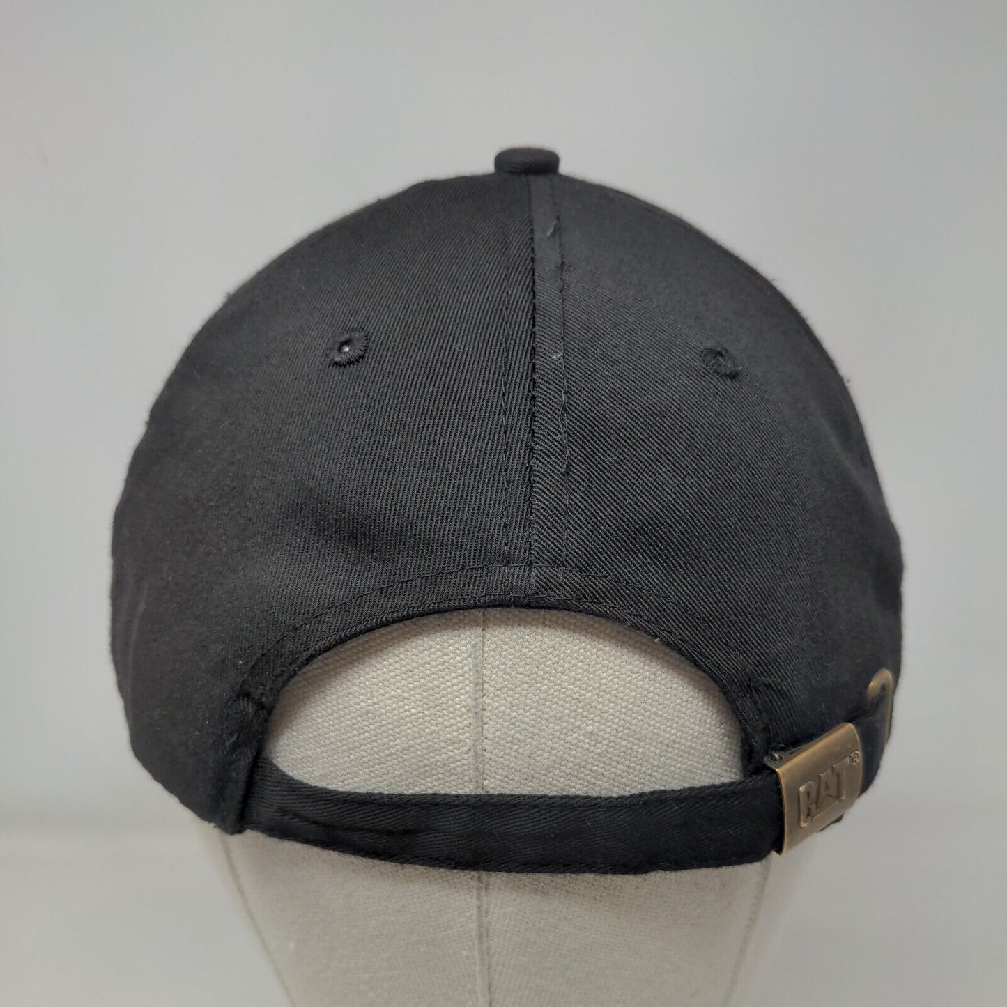 CAT Slideback Hat Black One Size Adjustable Embroidered Vent Holes