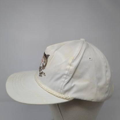 Salmon GC Slideback Hat White One Size Adjustable Embroidered Rope Sportcap