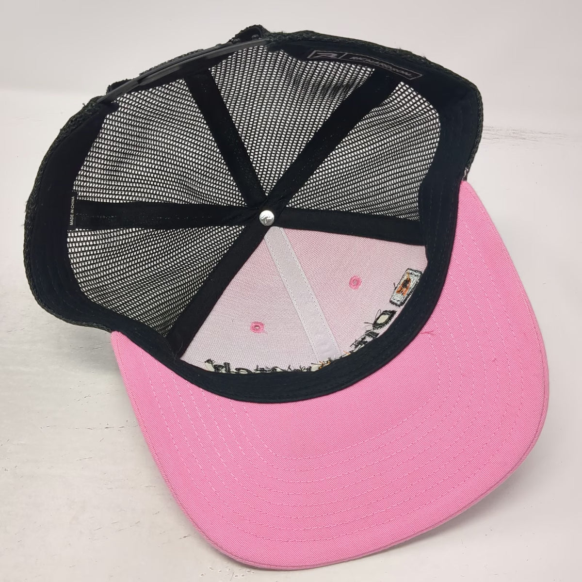 Richardson Ditch Witch of The Rockies Pink Black Trucker Hat One Size Snapback