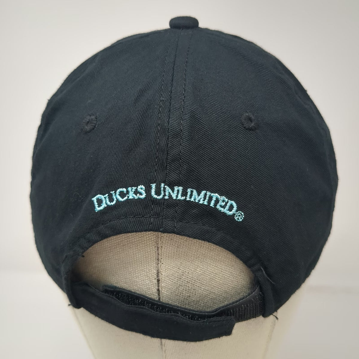 Ducks Unlimited Baseball Cap Black One Size Strapback Embroidered Outdoor Cap