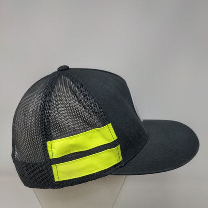 Hurley Snapback Mesh Back Trucker Hat Black One Size Adjustable Yupoong