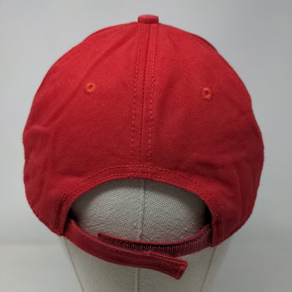 Dickies Strapback Hat Red OSFM Adjustable Outdoor 6 Panel Blank