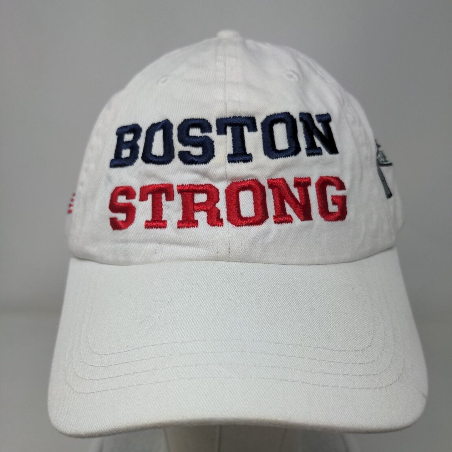 Boston Strong Slideback Hat White One Size Embroidered Hereford St Boylston St
