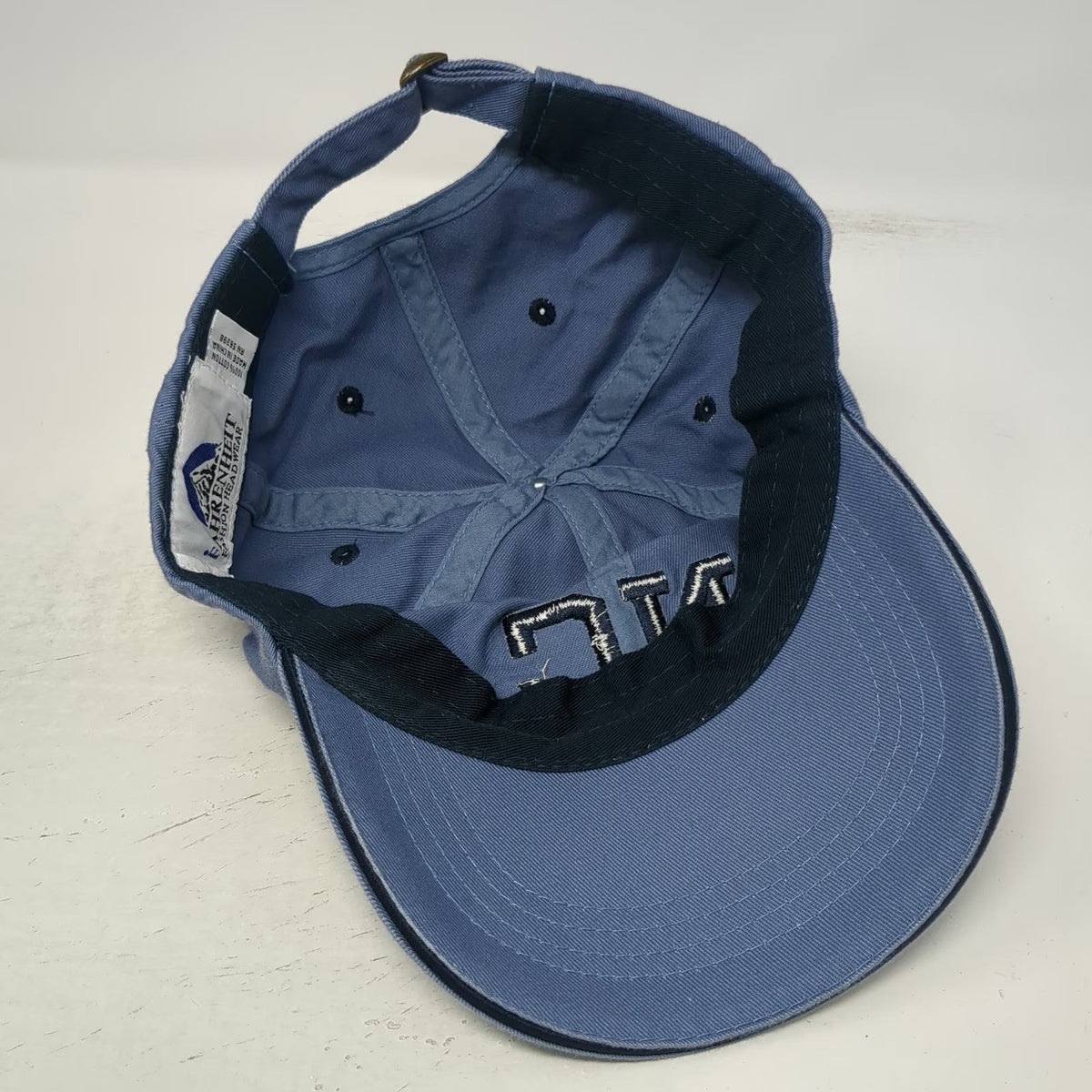 Fahrenheit Baseball Cap Blue One Size Embroidered NC North Carolina Logo Hat