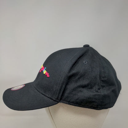 Champion Rainbow Script Slideback Hat Black OSFM Leather Strap