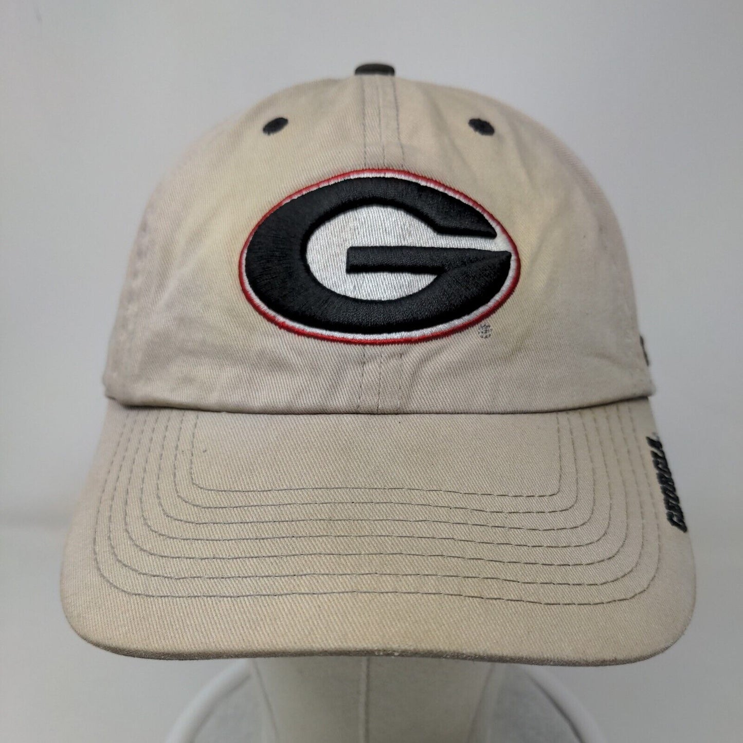 '47 Brand Men's Slideback Hat Tan Size OS Georgia Bulldogs Embroidered Logo