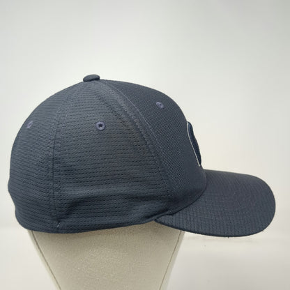 Travis Mathew Baseball Cap Gray M Fitted Flexfit Logo Stretch Polyester Golf Hat