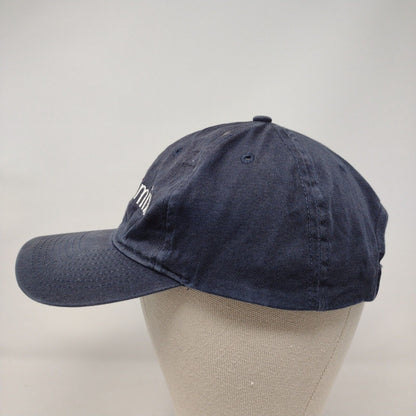 Nanomix Strapback Hat Blue OSFA Adjustable Embroidered Port & Company