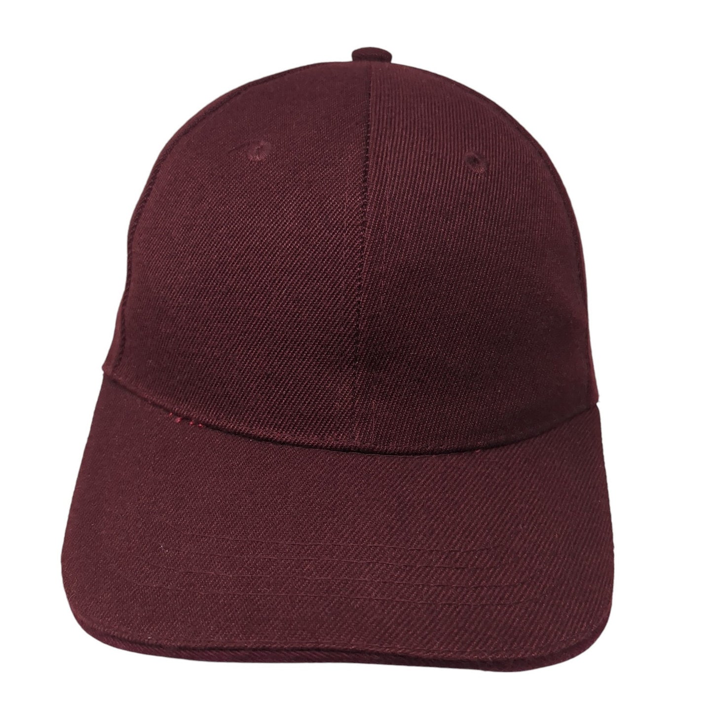 Sports Caps Strapback Hat Red One Size Solid Adjustable Blank Outdoor