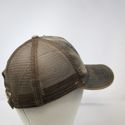 STIHL Baseball Cap Brown One Size Mesh Back Patch Strapback Chainsaw Tough hat